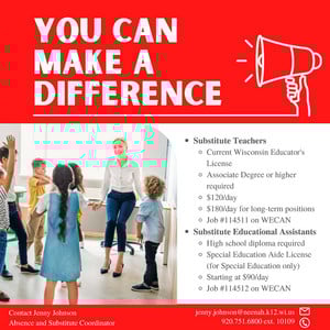 Substitute Teacher Ad