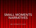 Go to WI 2P Small Moments NArratives